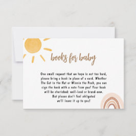 Sunshine Baby Shower Bok för baby Card