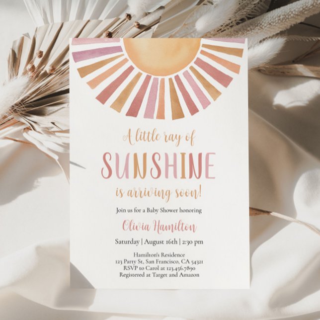 Sunshine Baby Shower, en liten Ray från Sunshine Inbjudningar (Skapare uppladdad)