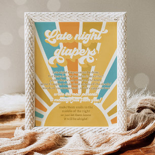 Sunshine Baby Shower här Kom the Son Diaper Poster