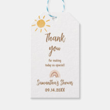 Sunshine Baby Shower Tack Märkre