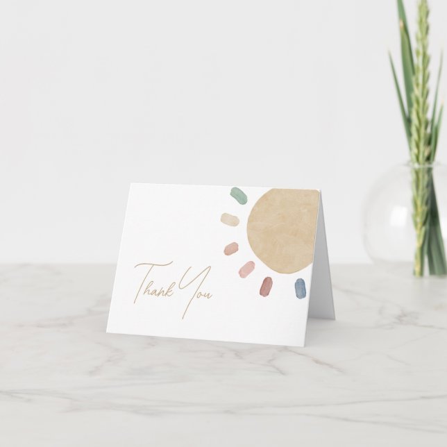 Sunshine Baby - tackkort (Framsida)