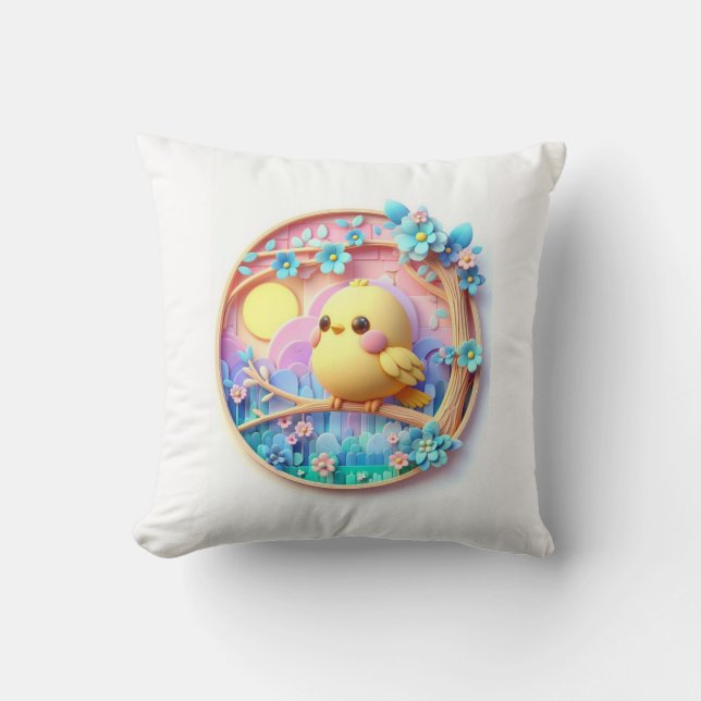 Sunshine Birdie Baby Pillow Kudde (Framsida)