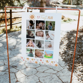 Sunshine Birthday First First Year Photos Mileston Poster