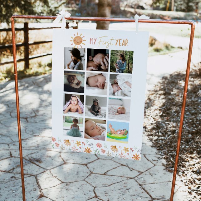 Sunshine Birthday First First Year Photos Mileston Poster (Skapare uppladdad)