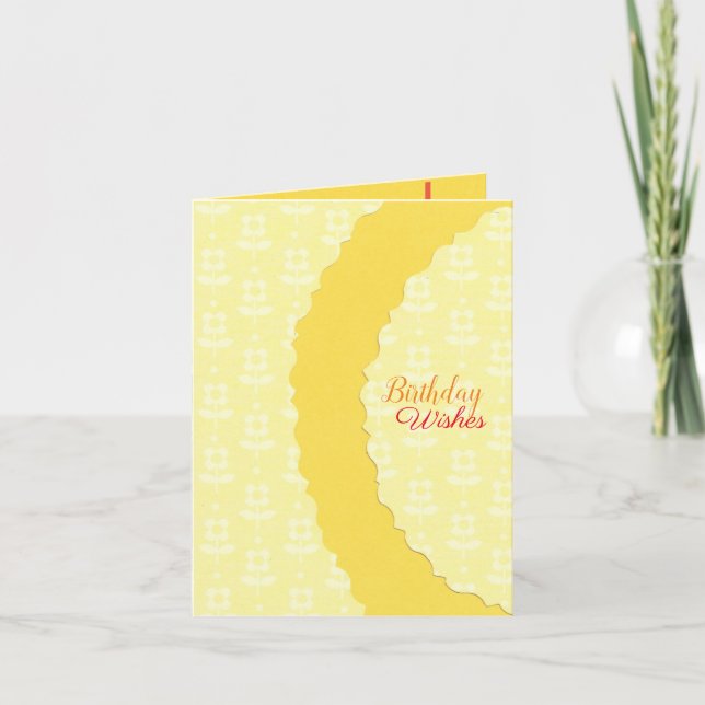 Sunshine Birthday Kort (Framsida)