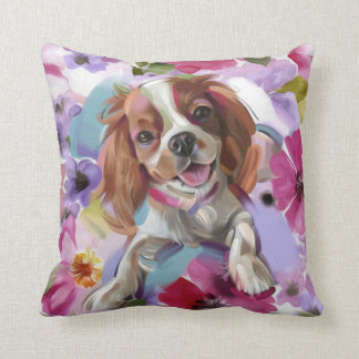 "Sunshine" blenheim cavalier hund art kudde vit
