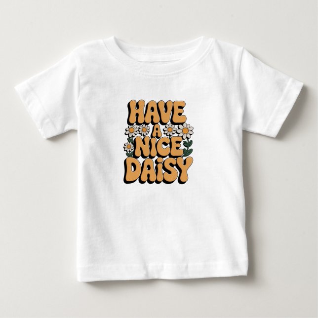 Sunshine Bloom: Ha en bra Daisy T Shirt (Framsida)