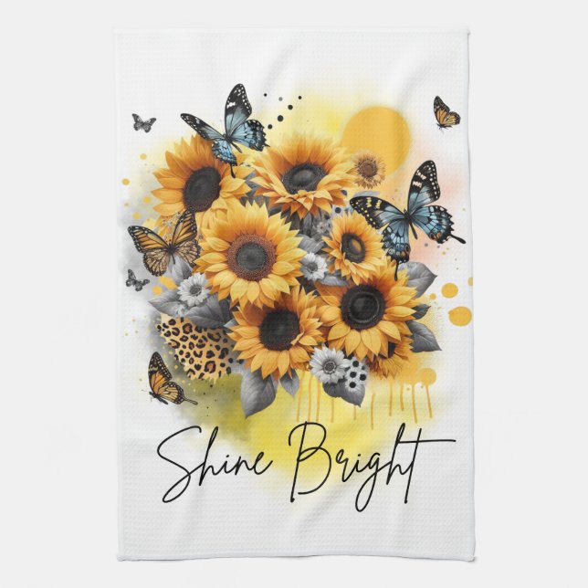Sunshine Bloom Kökshandduk (Vertikal)