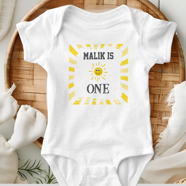 Sunshine Bodysuit Kids 1st Birthday Party T Shirt (Sunshine Collection)