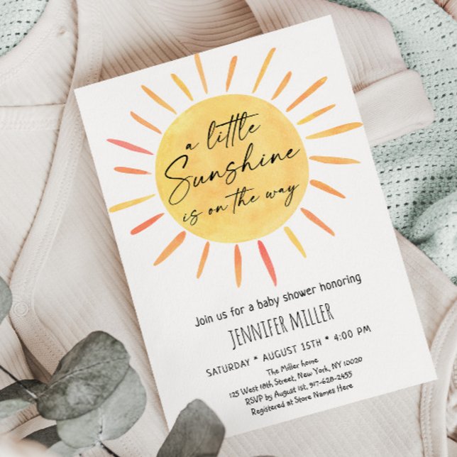 Sunshine Boho Baby Shower Inbjudningar (Skapare uppladdad)