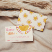Sunshine Boho Retro Diaper Raffle