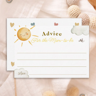 Sunshine Boho Sol Baby Shower Advice for Mamma Car