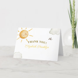 Sunshine Boho Sol Baby Shower Tack Kort