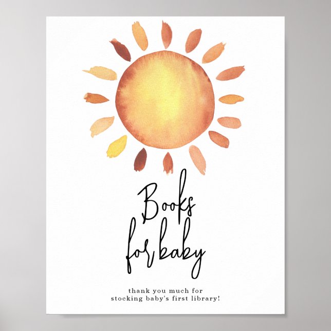 Sunshine Bokar för baby Poster (Framsidan)