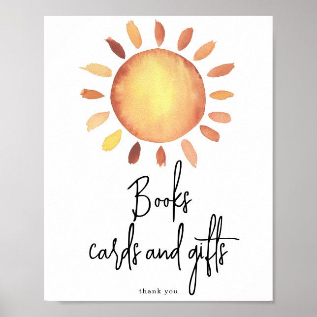Sunshine Books kort och presenter Poster (Framsidan)
