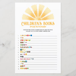 Sunshine children's bokar emoji pictionary-spel