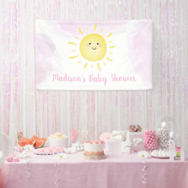 Sunshine Clouds Rosa Girl Baby Shower