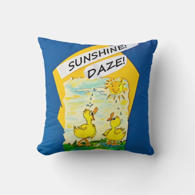 ’Sunshine Daze’ Dekorativ kudde (Framsida)