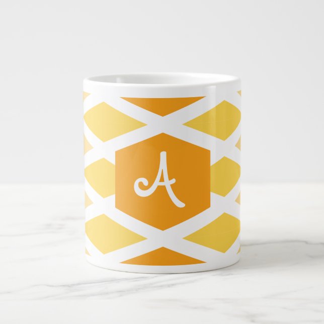 Sunshine Diamond Ombre Monogram Jumbo Mugg (Framsidan)