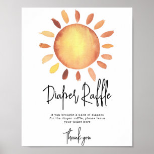 Sunshine Diaper Raffle Poster