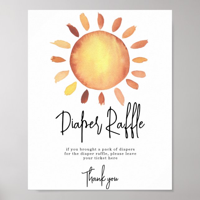 Sunshine Diaper Raffle Poster (Framsidan)