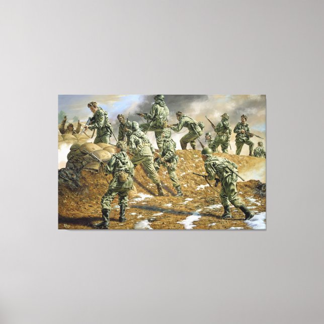 Sunshine Division i Korea by Rick Reeves Print Canvastryck (Framsida)