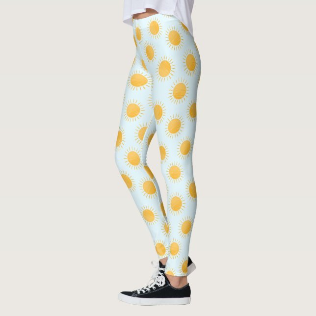 Sunshine Doodle Day Mönster Leggings (Vänster)