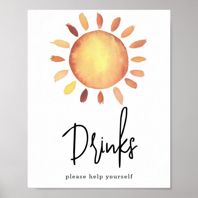 Sunshine Drinks Poster (Framsidan)