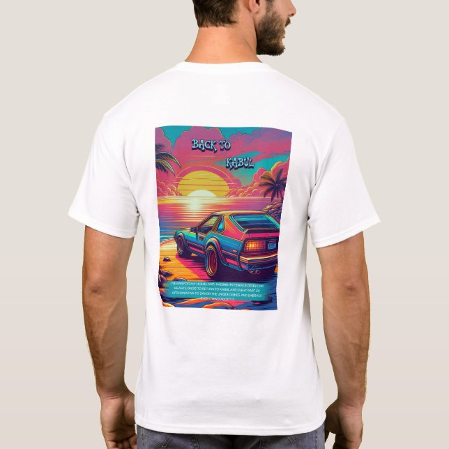 "Sunshine Drive Graphic T-Shirt" T Shirt (Baksida)