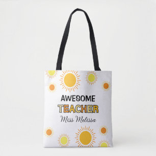 Sunshine Fantastisk Lacher Gift Best Teacher Tygkasse