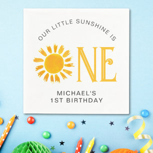 Sunshine First Birthday Pappersservett