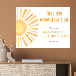 Sunshine First resa kring sol 1:a födelsedag Poster