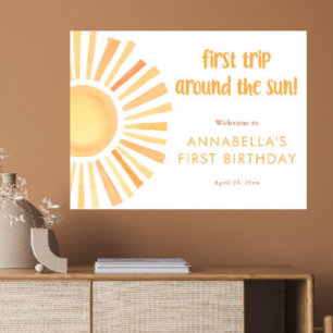 Sunshine First resa kring sol 1:a födelsedag Poster