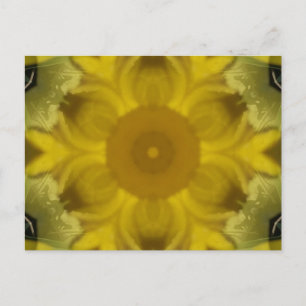 Sunshine Flower Burst Golden Vykort