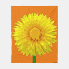 "Sunshine Flower" Fleece Blanket design.