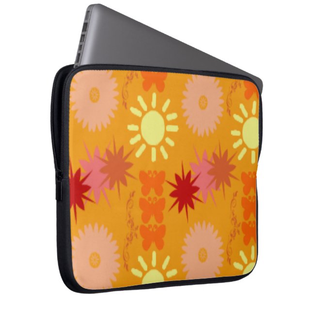 SUNSHINE FLOWER LAPTOP SLEEVE - DESIGNER GIFTS (Framsidan Höger)