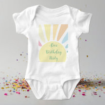 Sunshine Födelsedagsfest Baby T-Shirt