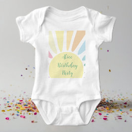 Sunshine Födelsedagsfest Baby T-Shirt