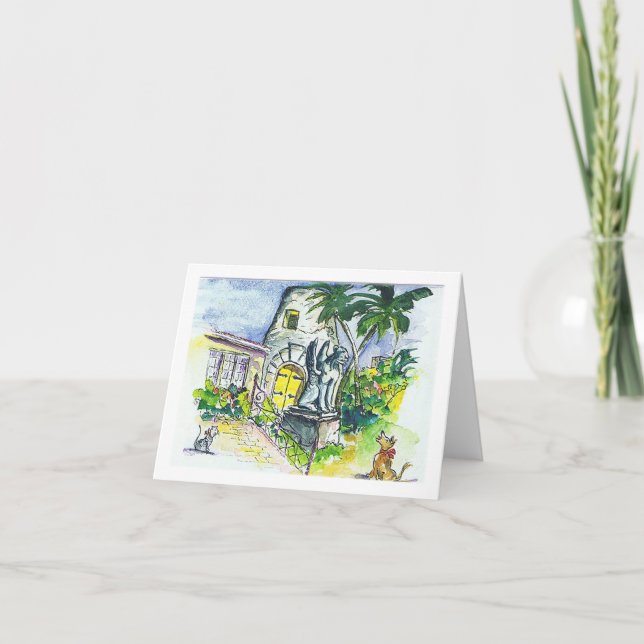 Sunshine Foundation Watercolor Blank Notecard Kort (Framsida)