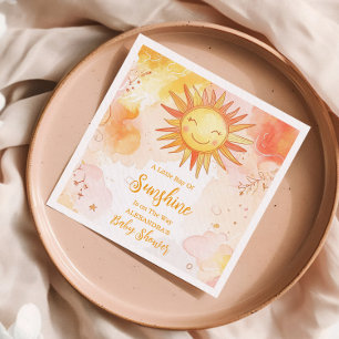 Sunshine Gender Neutral Boho Sol Pappersservett