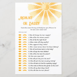 Sunshine gissar vem som sa det, Mamma eller pappa-