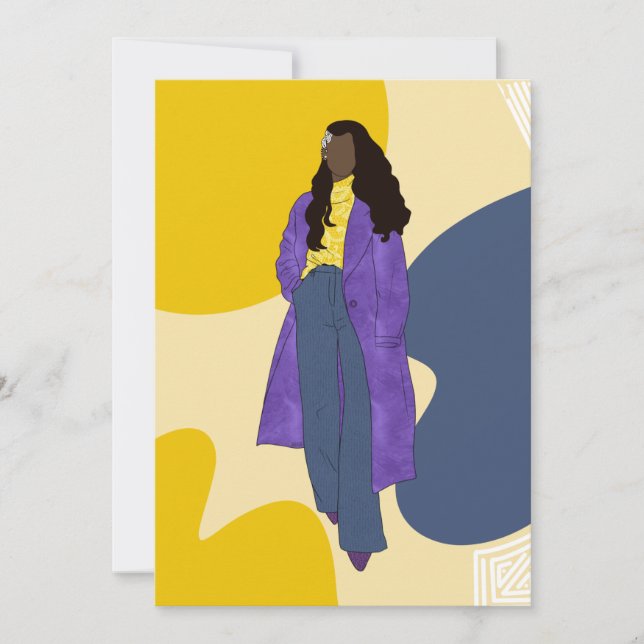 Sunshine Glory - Handmade Unique Black Art Julkort (Framsida)