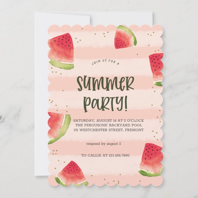 Sunshine & Good Vibes Summer Party Invitation Inbjudningar (Framsida)