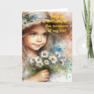 SUNSHINE GRANDDAUGHTER BIRTHDAY CARD TACK KORT
