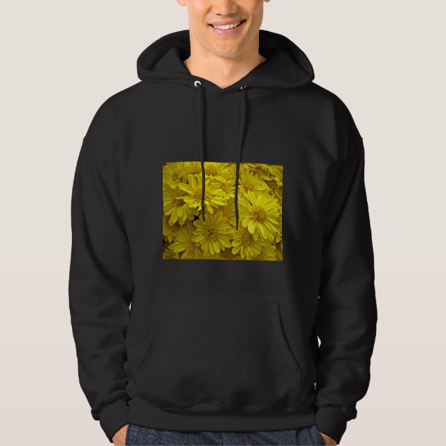 Sunshine Gult Chrysanthemums Hoodie (Framsida)