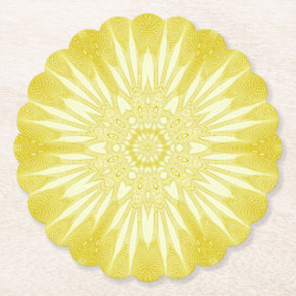 Sunshine Gult Faux Tulle Design Underlägg Papper