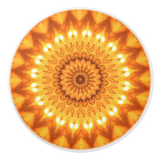 Sunshine & Happiness Mandala Decorative Pull Knob Knopp
