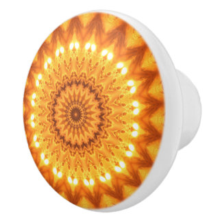 Sunshine & Happiness Mandala Decorative Pull Knob Knopp