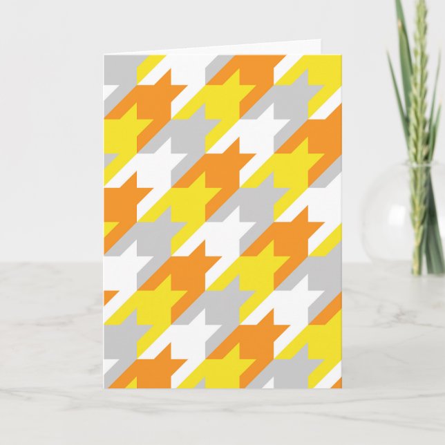 Sunshine Houndstooth Kort (Framsida)