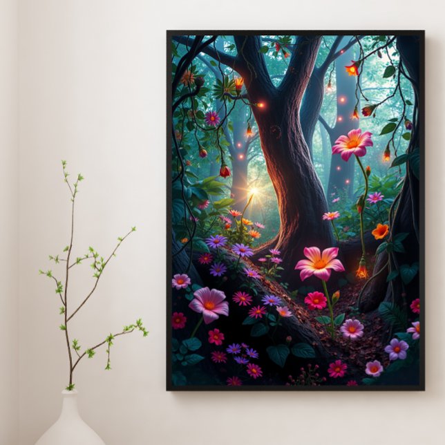 Sunshine in a Whimsical Fairy Forest Poster (Skapare uppladdad)